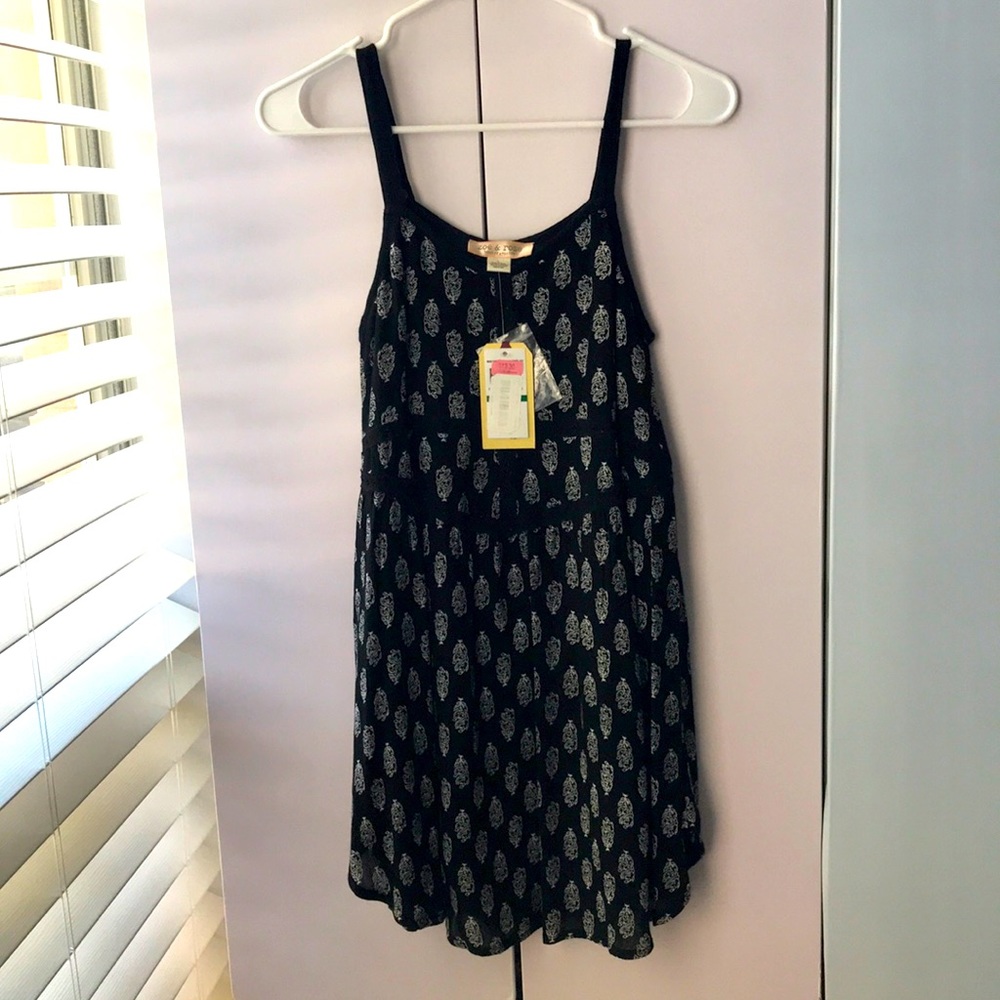 Black flowing dress